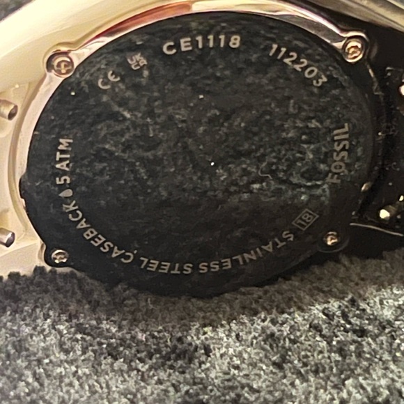 Fossil Black and Silver Chronograph Watch - Picture 6 of 7